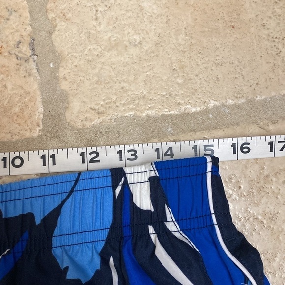 NWT Nike Swim trunks board shorts Men’s M blue Tropical Pull On Beach Coastal - Picture 9 of 15